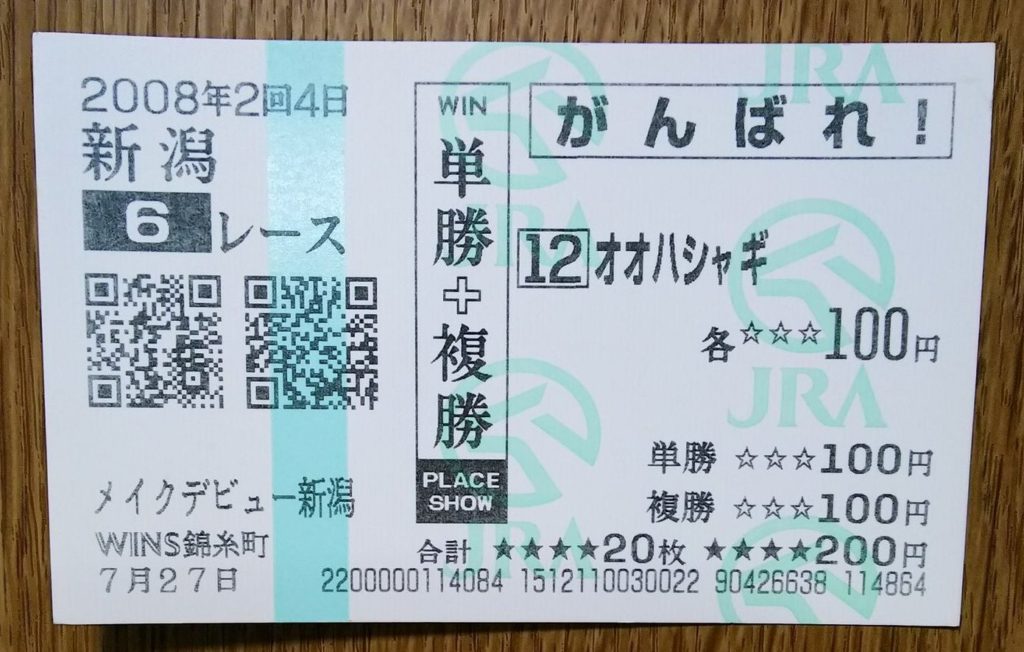 家宝級競馬アイテムを探せ！〜珍名馬券編〜 | ウマフリ | 競馬コラム＆ニュース